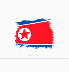 Grunge Flag Of North Korea Abstract