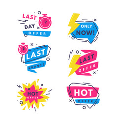 Hot Sale Countdown Badges With Last Offer And