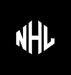 Nhl Letter Logo Design With Polygon Shape