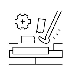 Wood Floor Dismantling Line Icon