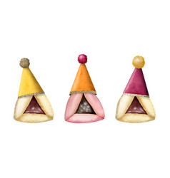 Funny Jewish Cookies Hamantaschen With Party Cones