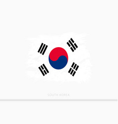 Grunge Flag Of South Korea Abstract