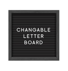 Letter Board Black Isolated Word Background Frame