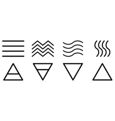 Set Of Four Elements Icons