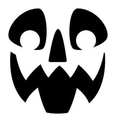 Spooky Face Silhouette Fun Halloween Mask