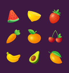 3d Fruits Vegetables Set