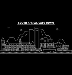 Cape Town Silhouette Skyline South Africa