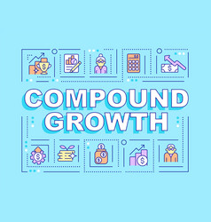 Compound Growth Word Concepts Banner