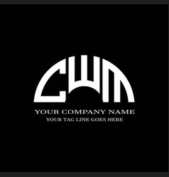 Cwm Letter Logo Creative Design With Graphic