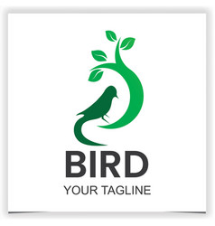 Green Bird Logo Design Template