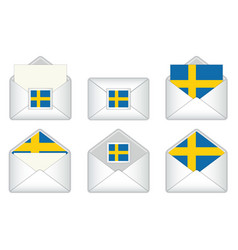 Sweden Flag In The Envelope