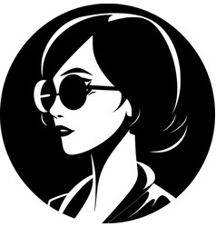 Fashion Girl - Minimalist And Flat Logo