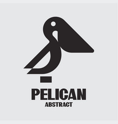 Abstract Pelican Logo