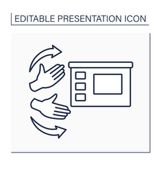 Body Language Line Icon