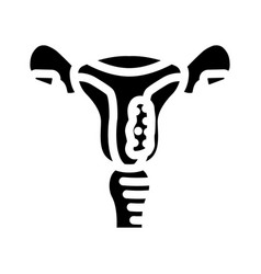 Endometrial Cancer Glyph Icon