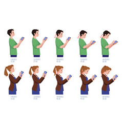 Posture Of Man Woman When Using Phone