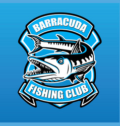 Barracuda Fish Fishing Logo