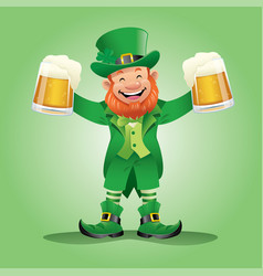 Leprechaun Holding The Beers