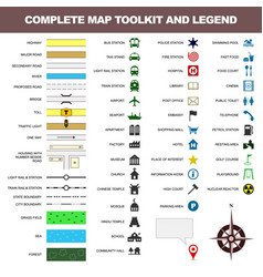 Map Icon Legend Symbol Sign Toolkit Element