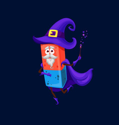 Cartoon School Eraser Wizard Or Warlock Character