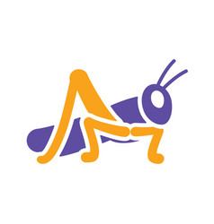 Grasshopper Locust Isolated Glyph Icon