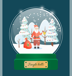 Jingle Bells Santa Claus In Snow Globe Toy