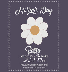 Mothers Day Party Poster Flyer Design