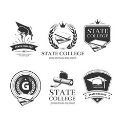 University Academy College And School Emblems