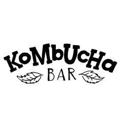 Kombucha Bar Slab Serif Logotype