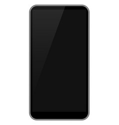 Smartphone Realistic Mockup Black Glossy Screen