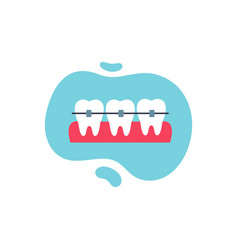 Teeth Braces Icon Dental Care