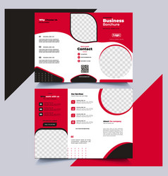 Abstract Trifold Brochure Template Concept