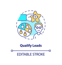 Qualify Leads Concept Icon