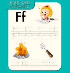 Alphabet Tracing Worksheet With Letter