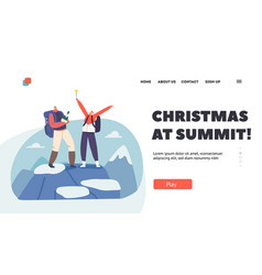 Christmas At Summit Landing Page Template Couple