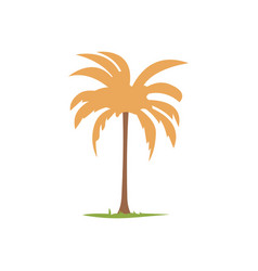 Coconut Palm Tree Flat Icon