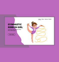 Gymnastic Ribbon Girl