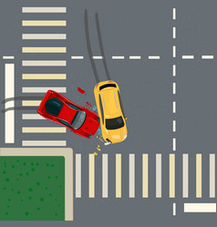 Road Accident Between Two Cars