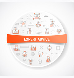 Expert Advice Concept With Icon Concept With