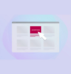 Native Advertising Flat Concept