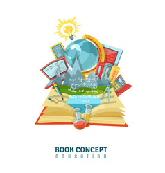 Open Book Education Concept Abstract Composition