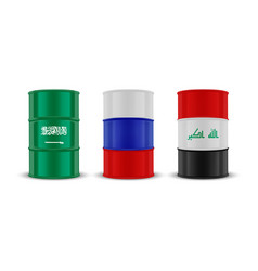 Saudi Arabia Russia Iraq Oil Embargo Concept