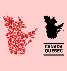 Map Quebec Province - Composition Covid19