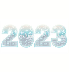 New 2023 Year Winter City Banner