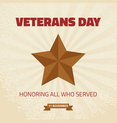 Veterans Day Poster Honoring All Who Served