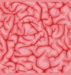 Brain Seamless Pattern With Pink Tissue Texture