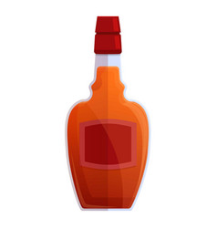 Bourbon Brandy Bottle Icon Cartoon Style