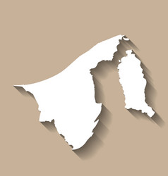 Brunei Country Map Silhouette