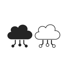 Digital Cloud Icon