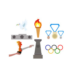 Hand Drawn Olympic Games Elements Set